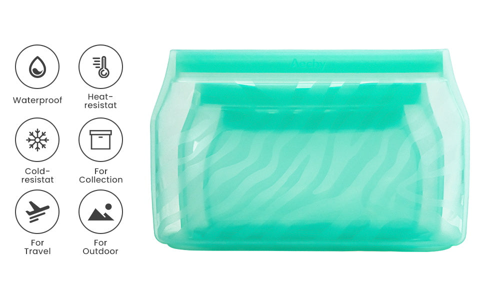 Silicone Reusable Storage Bags- Travel Bag – HealthNut Nutrition