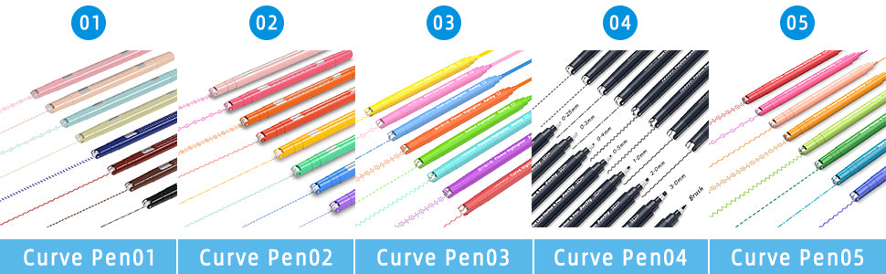 Aechy Curve Pen Collection