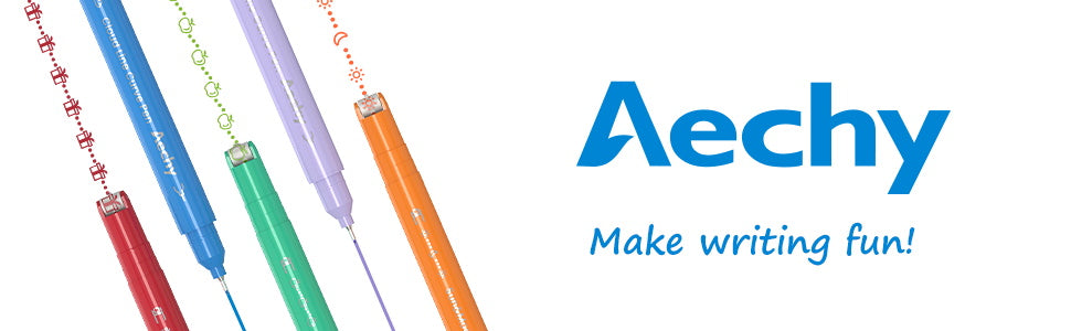 AECHY Colored Drawing Curve Pen Set 18 Colors And 18 different lines