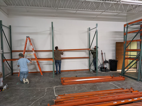 Peter, Mitch & John Building Racking