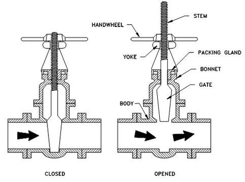 Rising Stem Gate Valve Diagram