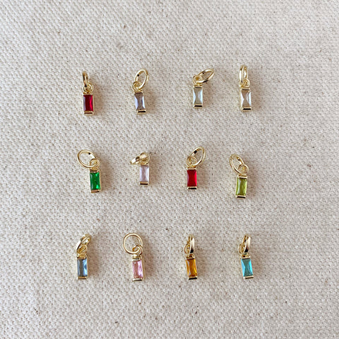 The twelve birthstone made in cubic zirconia in gold-filled by GoldFi
