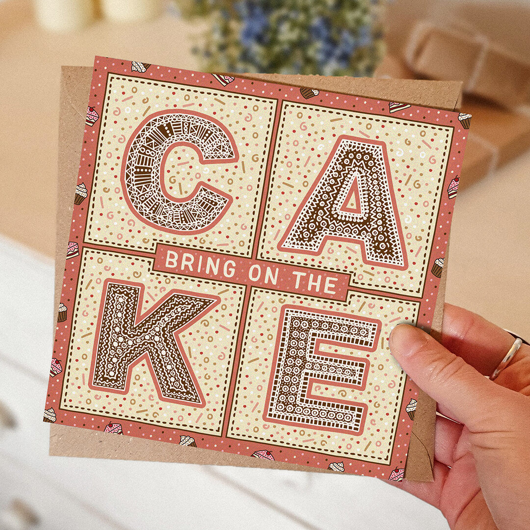 Bring On The Cake Birthday Card | Jess A Little Creative
