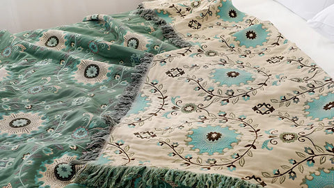 Sofa Cover Cotton Reversible Blanket
