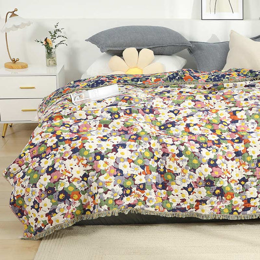 Ownkoti Vintage Reversible Coverlet Soft Floral Quilt – ownkoti