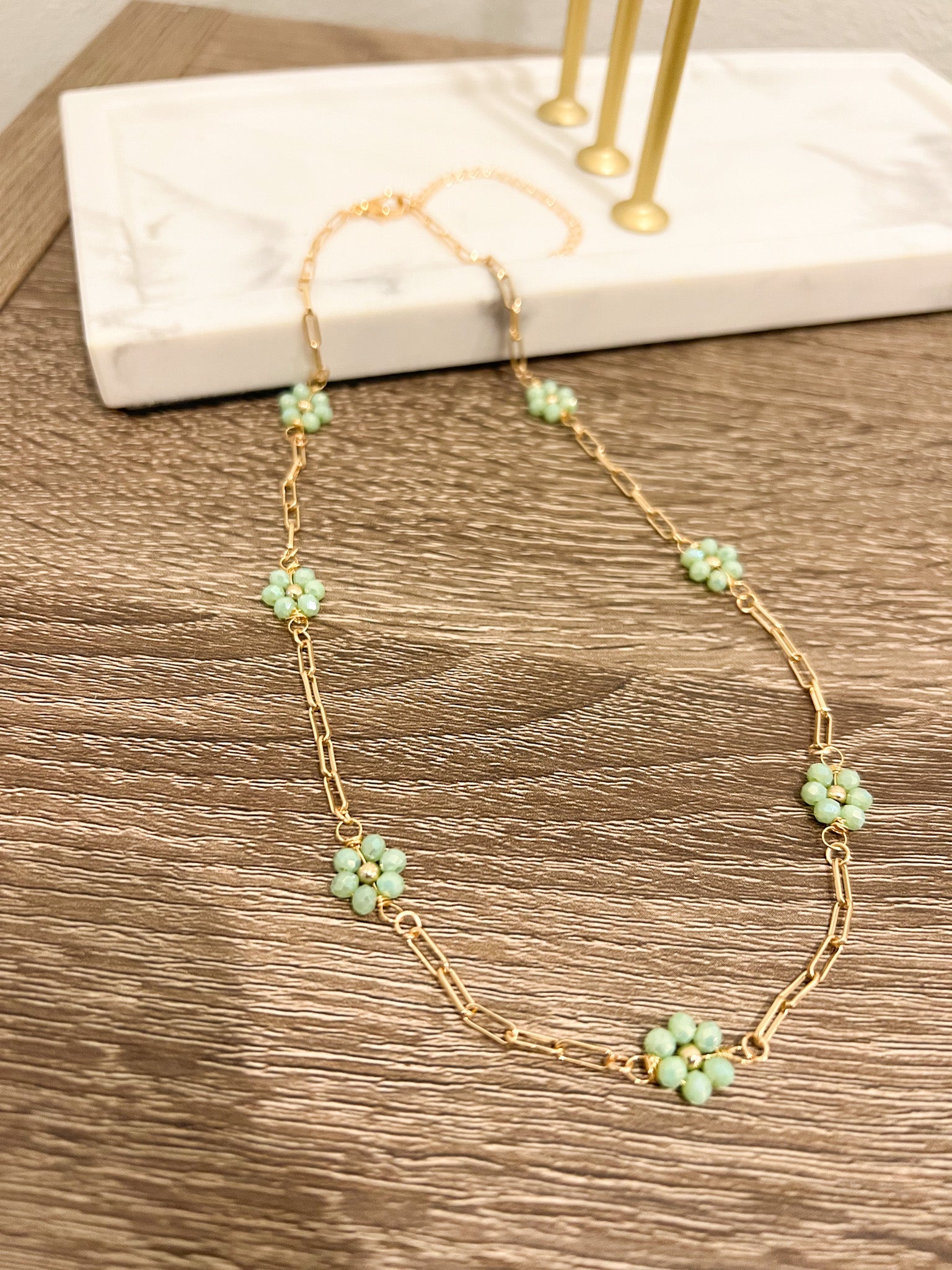 flower chain necklace