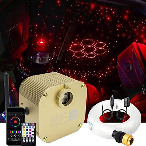 SANLI LED 16W Twinkle RGBW Fiber Optic Star Ceiling Car Truck Kit