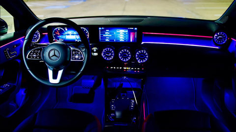 Sanli LED Multicolor Mercedes Ambient Lighting Kit in Mercedes Benz