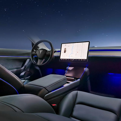 SANLI LED Smart Interior Tesla Model 3 Ambient Lighting Kit in Tesla Model 3