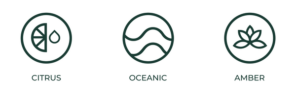 Fragrance notes bespoke candle oceanic