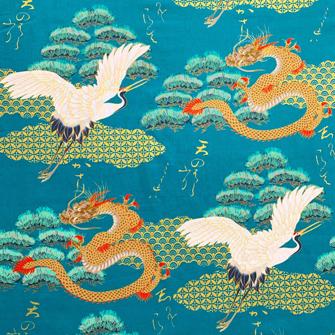 japanese dragon fabric