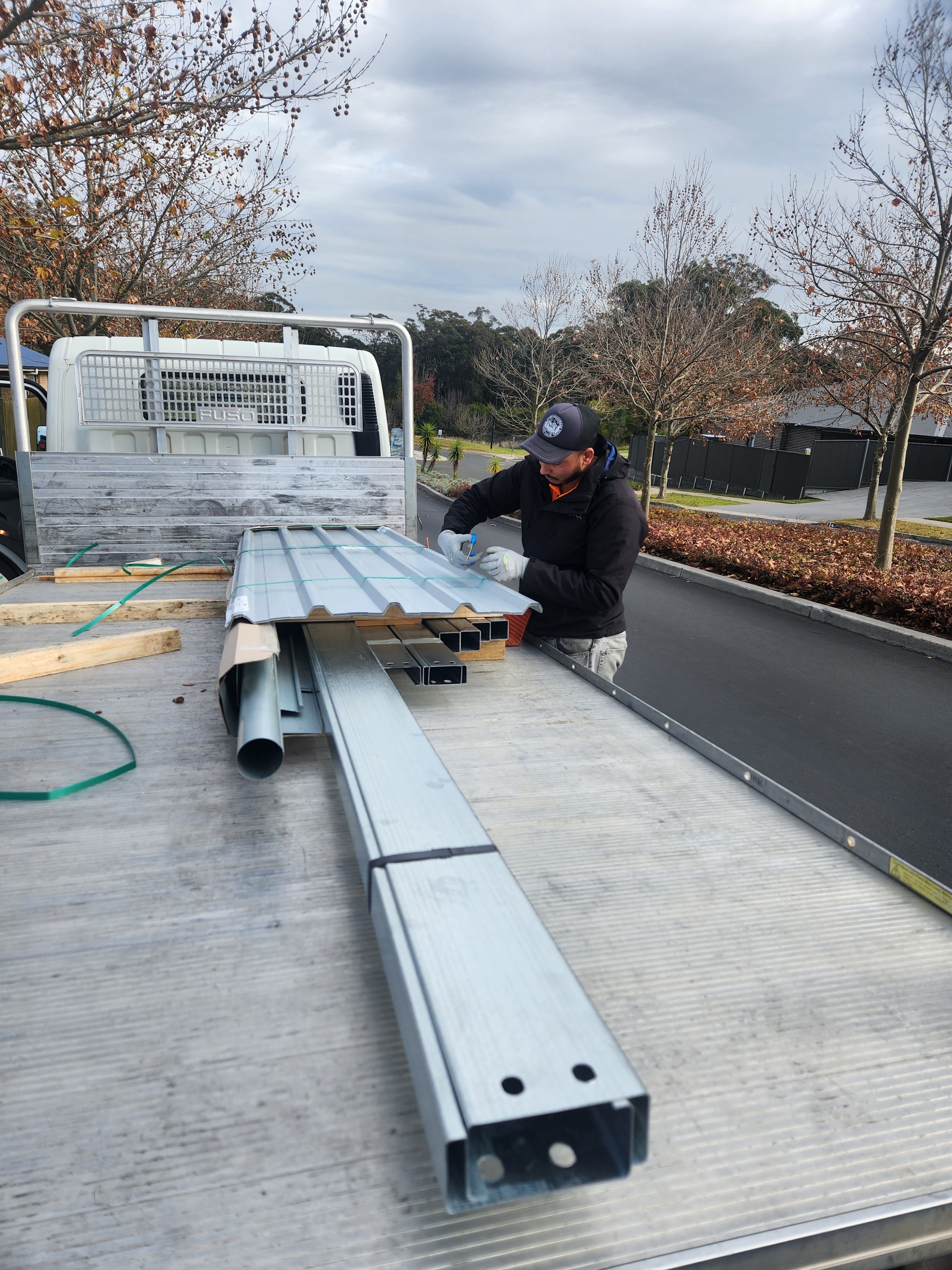 Loading Carport Columns