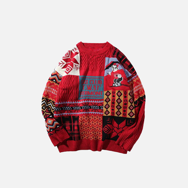 Shadow Crowd Knitted Sweater – DAXUEN