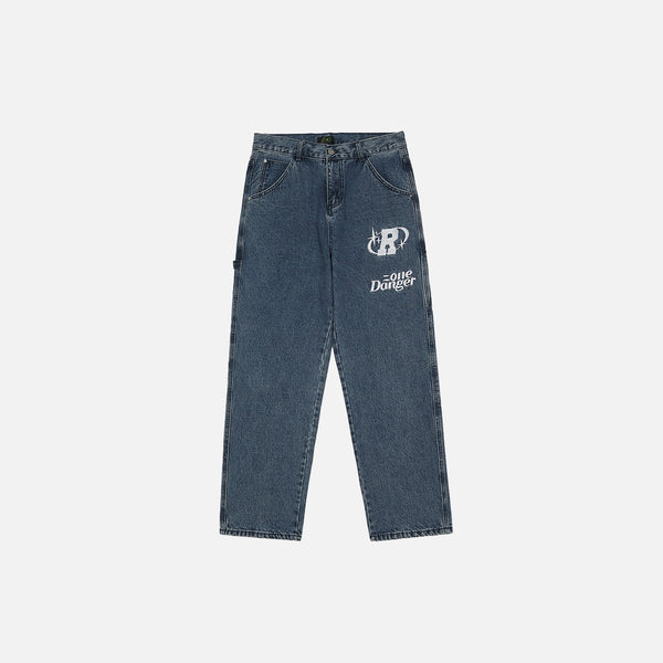 Y2K Stars Graphic Jeans – DAXUEN