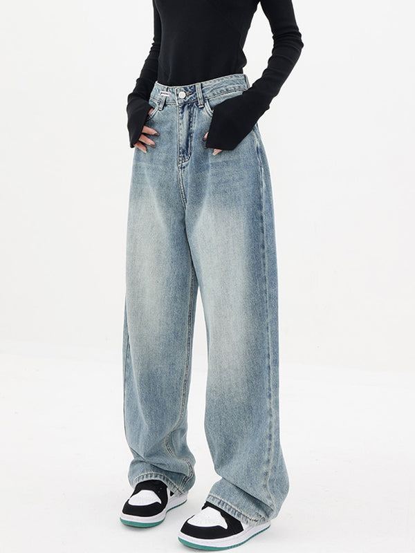 Very Goods  THE VINTAGE HIGH WAIST JEANS IN PACIFIC BLUE - Real