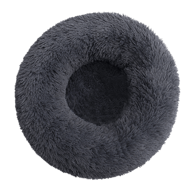 Barker & Bray Eco Calming Donut Dog Bed Dog Beds Barker & Bray Large (100cm) / Grey Silver Circle Pets 