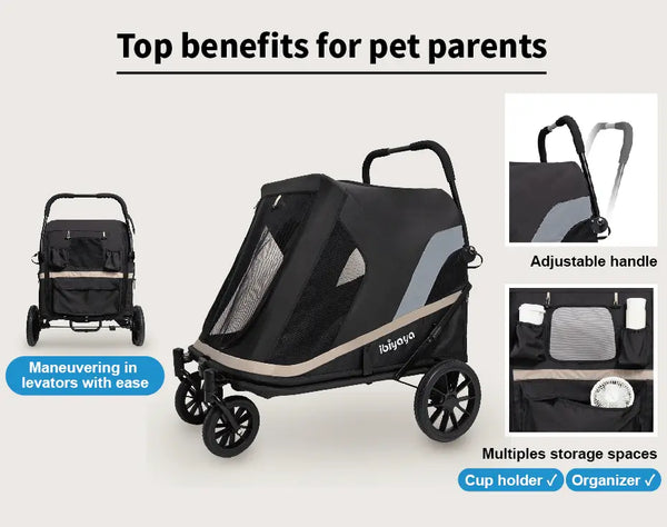 Ibiyaya Grand Cruiser benefits - Dog Wagon - Silver Circle Pets