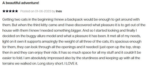 innopet allure cat stroller review