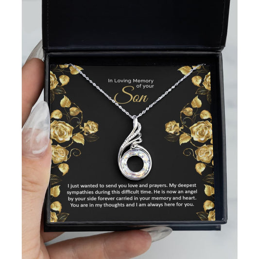 Son Memorial Gift for Mom, Mother Necklace from Son in Heaven, Loss Of Son  Gift | eBay
