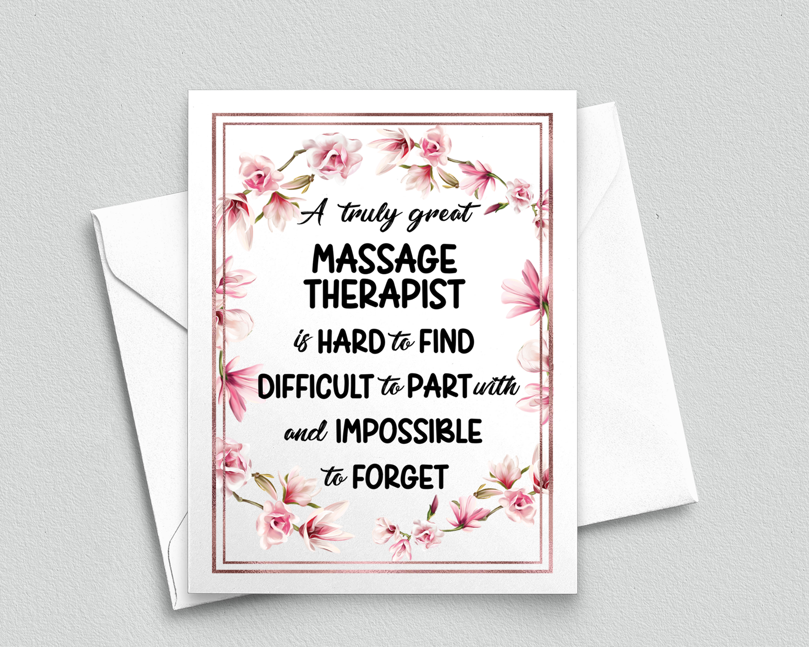 Massage Therapist Thank You Card 4155