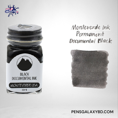 Monteverde USA Documental Permanent Black - 30ml Bottled Ink