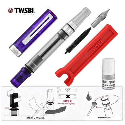 TWSBI ECO Fountain Pen Transparent Purple