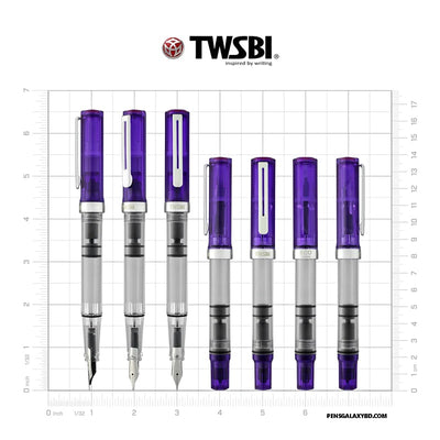 TWSBI ECO Fountain Pen Transparent Purple