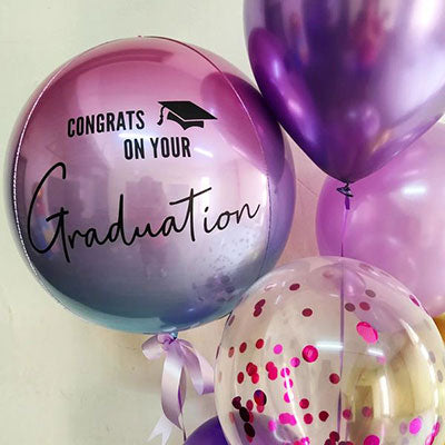 Customised Orbz Balloon for Graduation!