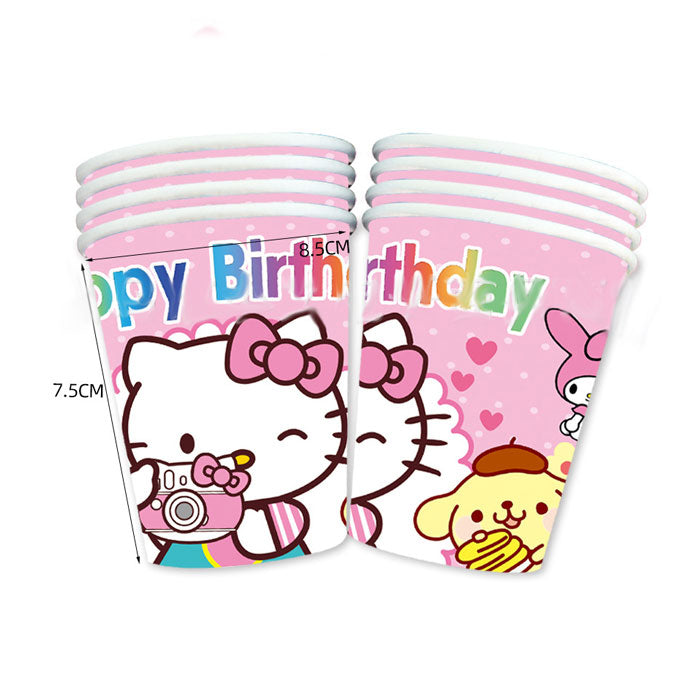 Hello Kitty Kawaii Party Table Cover