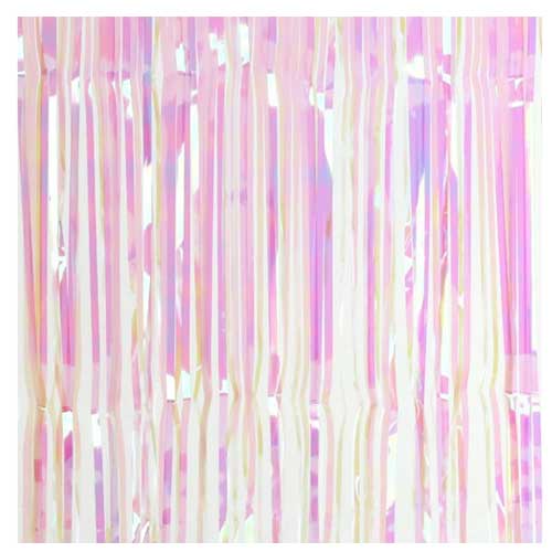 Iridescent Green Streamers Backdrop - Large, 64x8