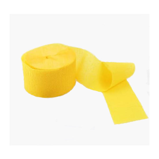 Pastel Yellow Crepe Paper Party Streamer – Kidz Party Store