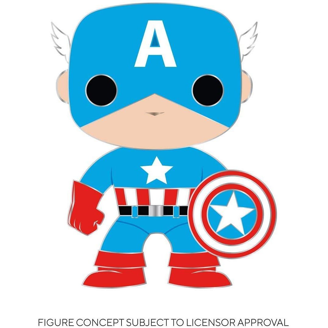 Funko Pop! Pin: Marvel - Captain America Pin - Fundom
