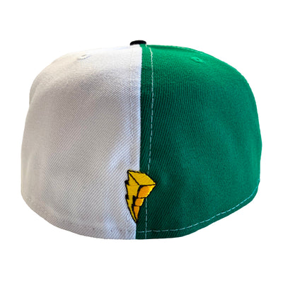New Era 59FIFTY Power Rangers Green & White Ranger Split Fitted Cap Hat