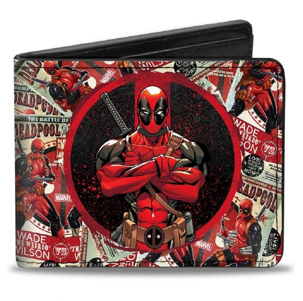 Deadpool Chimichangas Flaming Logo Marvel Bifold Wallet – Fundom