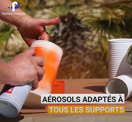 aérosols peinture adaptés à tous supports