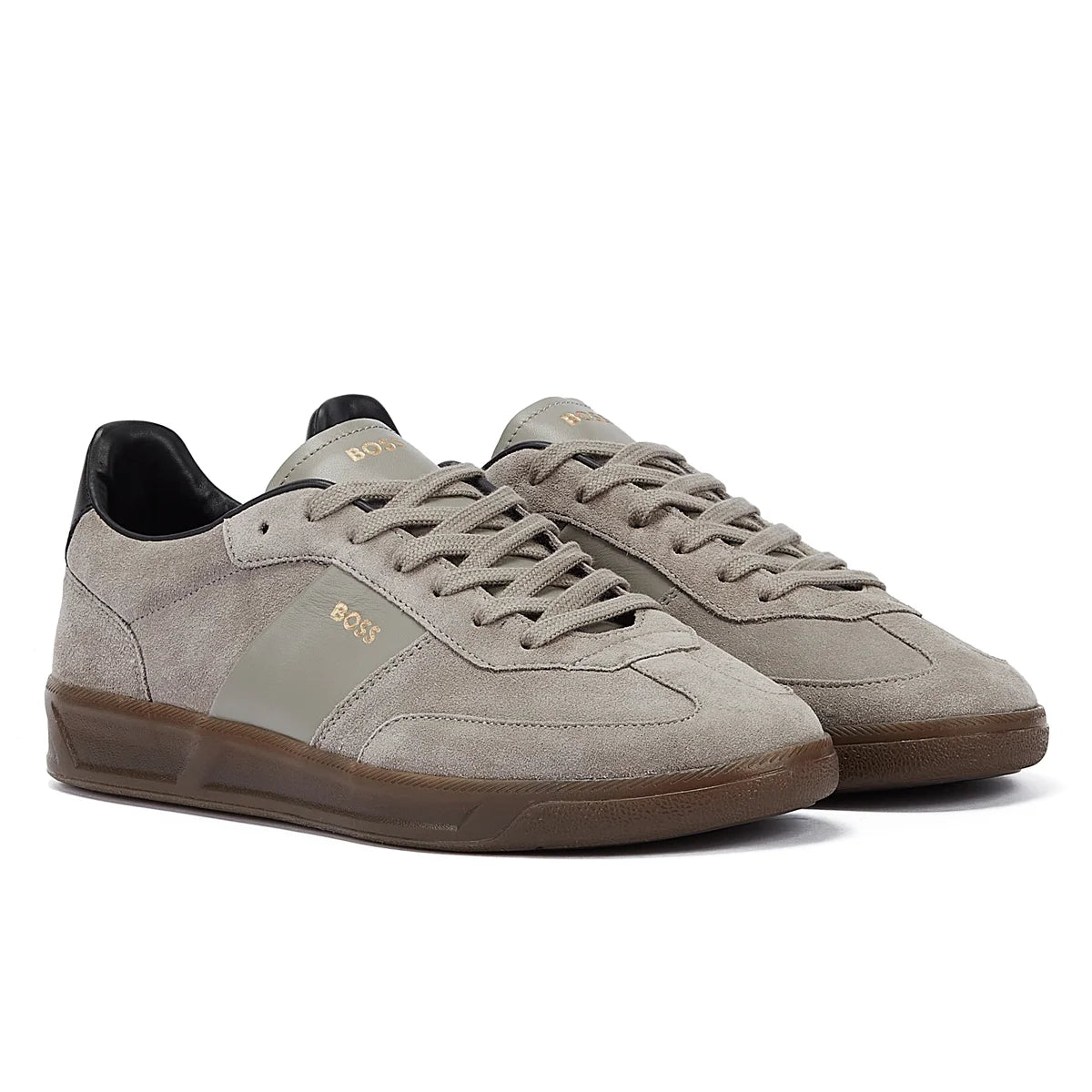 Boss Brandon Tennis Suede Men’s Grey Trainers