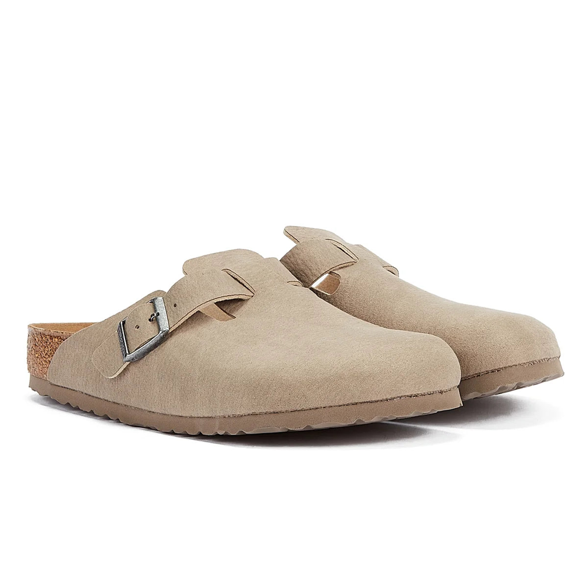 Birkenstock Boston Synthetics Taupe Men’s Grey Clogs