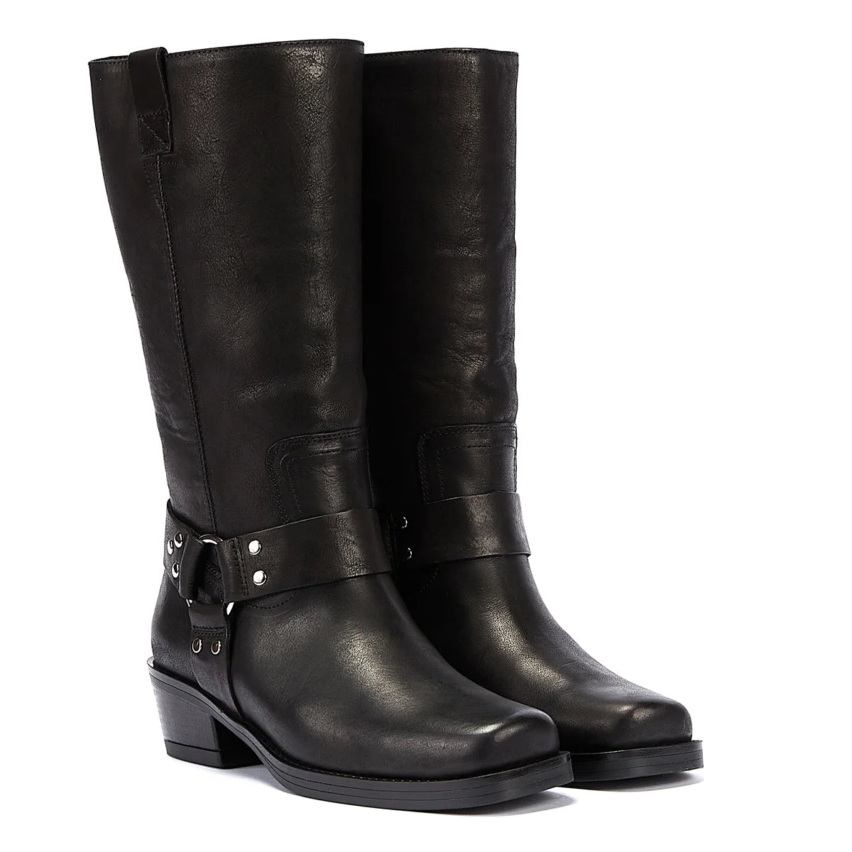 Bronx Trig-Ger Harness Leather Women’s Black Boots