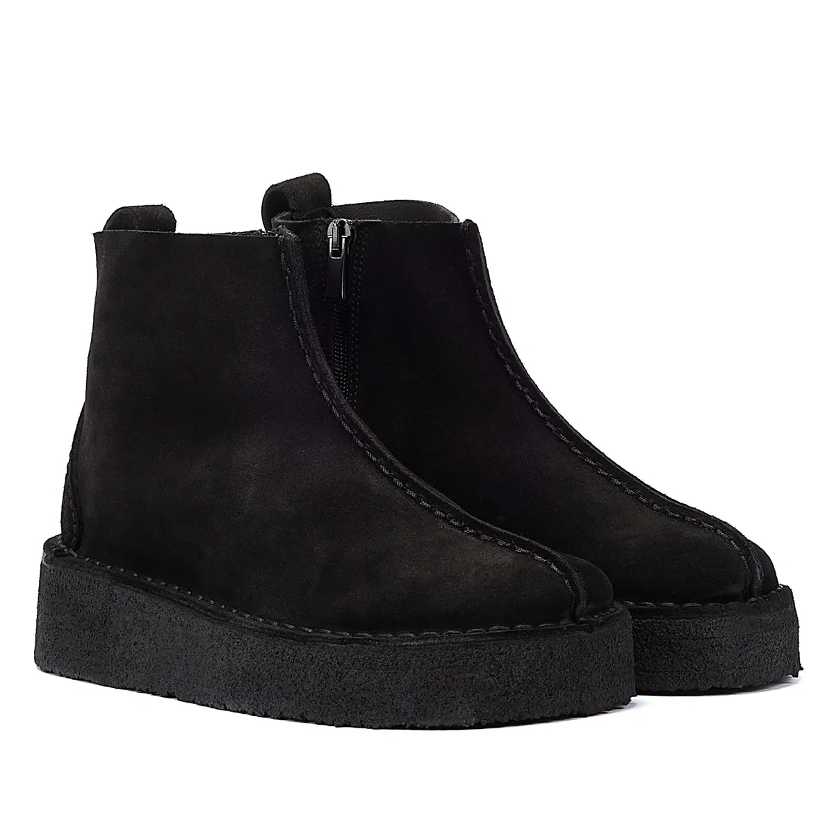 Clarks Originals Trek Wedge Suede Women’s Black Boots