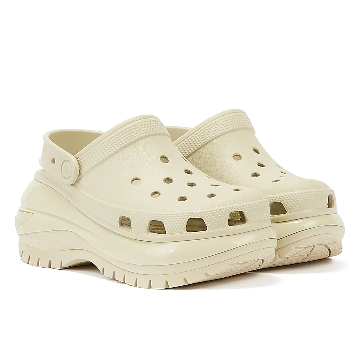 Crocs Classic Mega Crush Clog Bone Women’s Beige Sandals