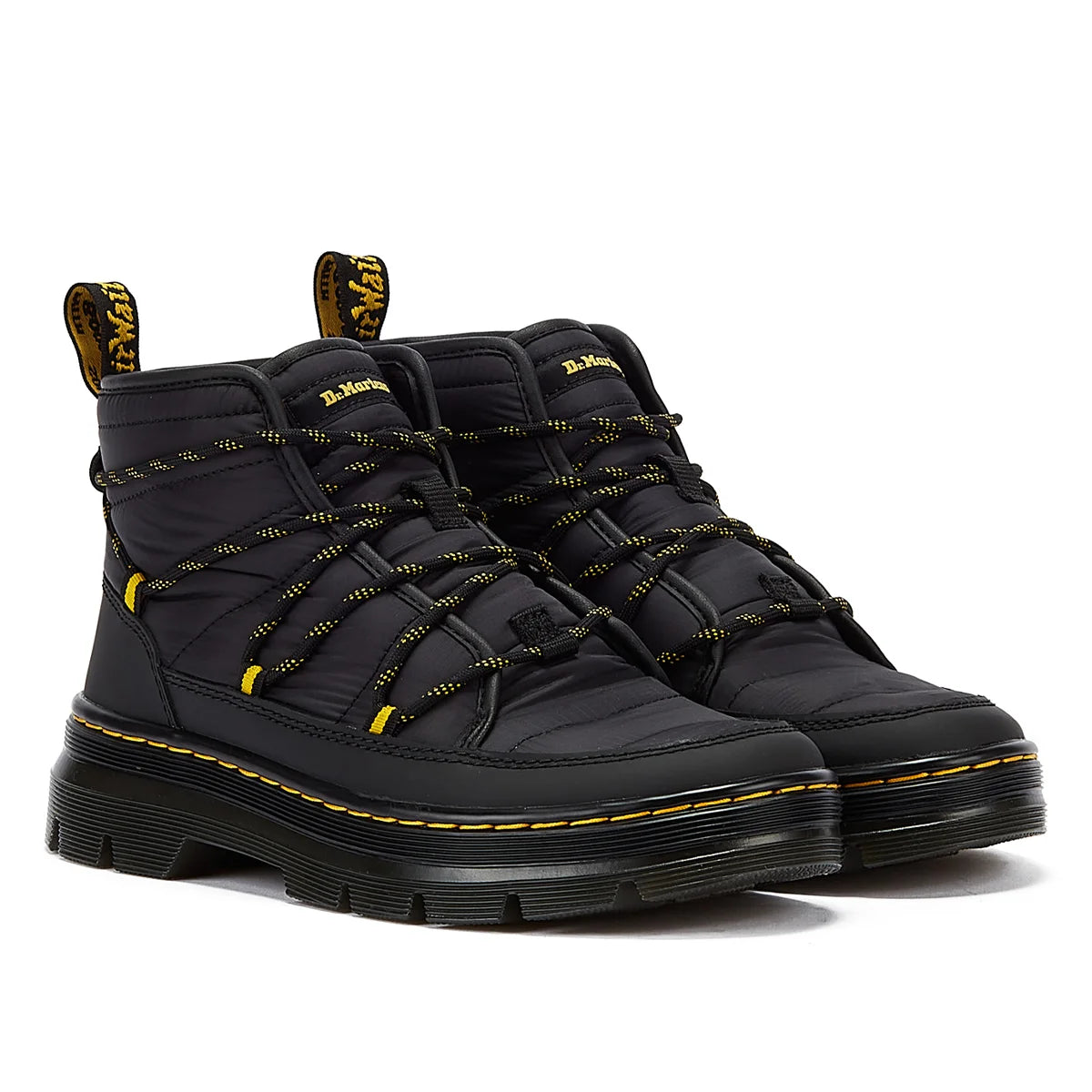 Dr. Martens Combs Padded Quilted Women’s Black Boots