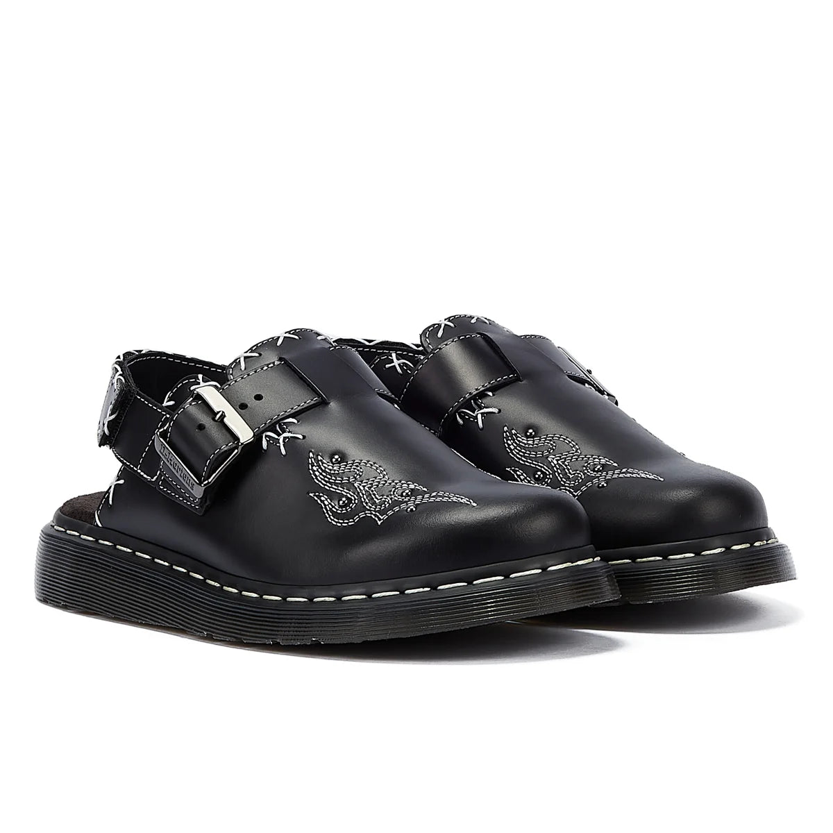 Dr. Martens Jorge Ii Gothic Americana Mule Black Clogs