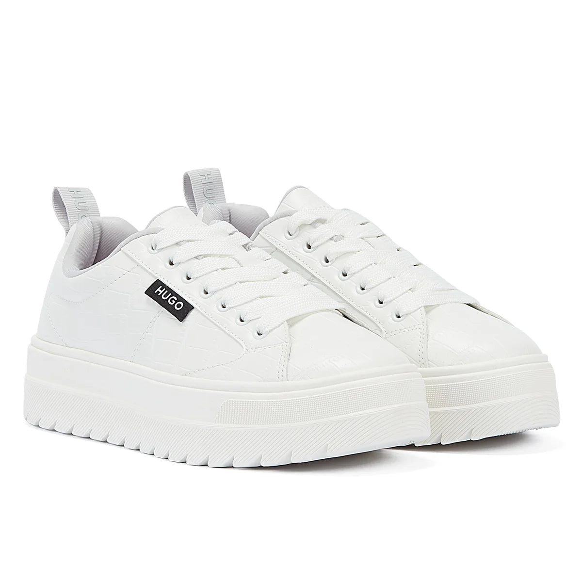 Hugo Lyssa Tennis Croc Women’s White Trainers