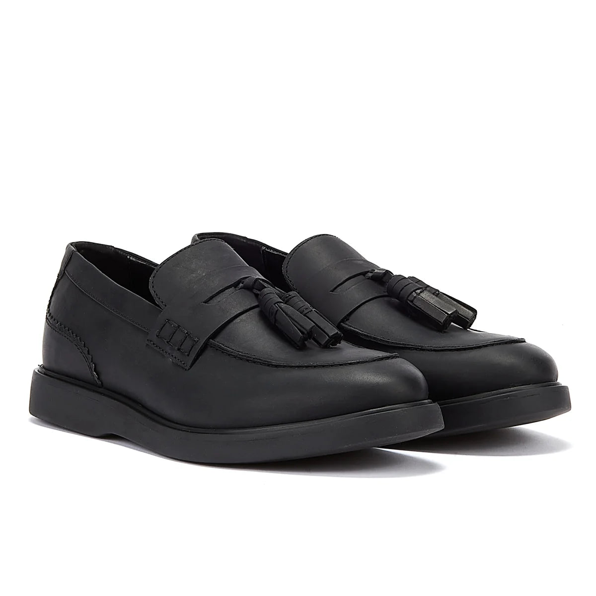 Hudson Cato Loafer Crazy Leather Men’s Black Loafers