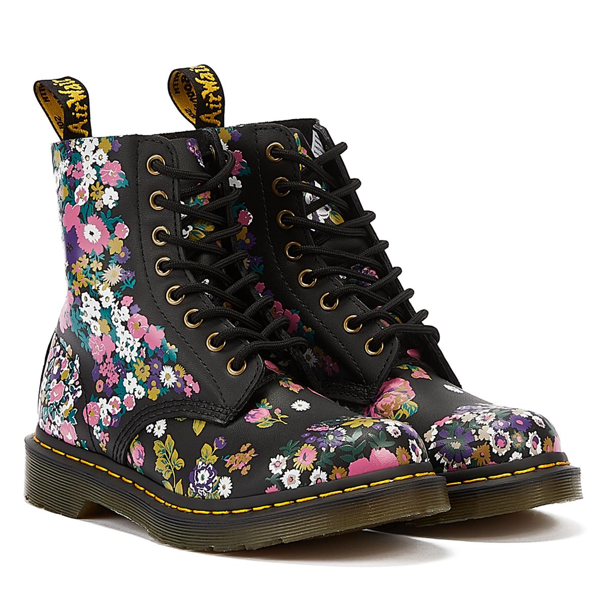 Dr. Martens 1460 Floral Women’s Black Boots