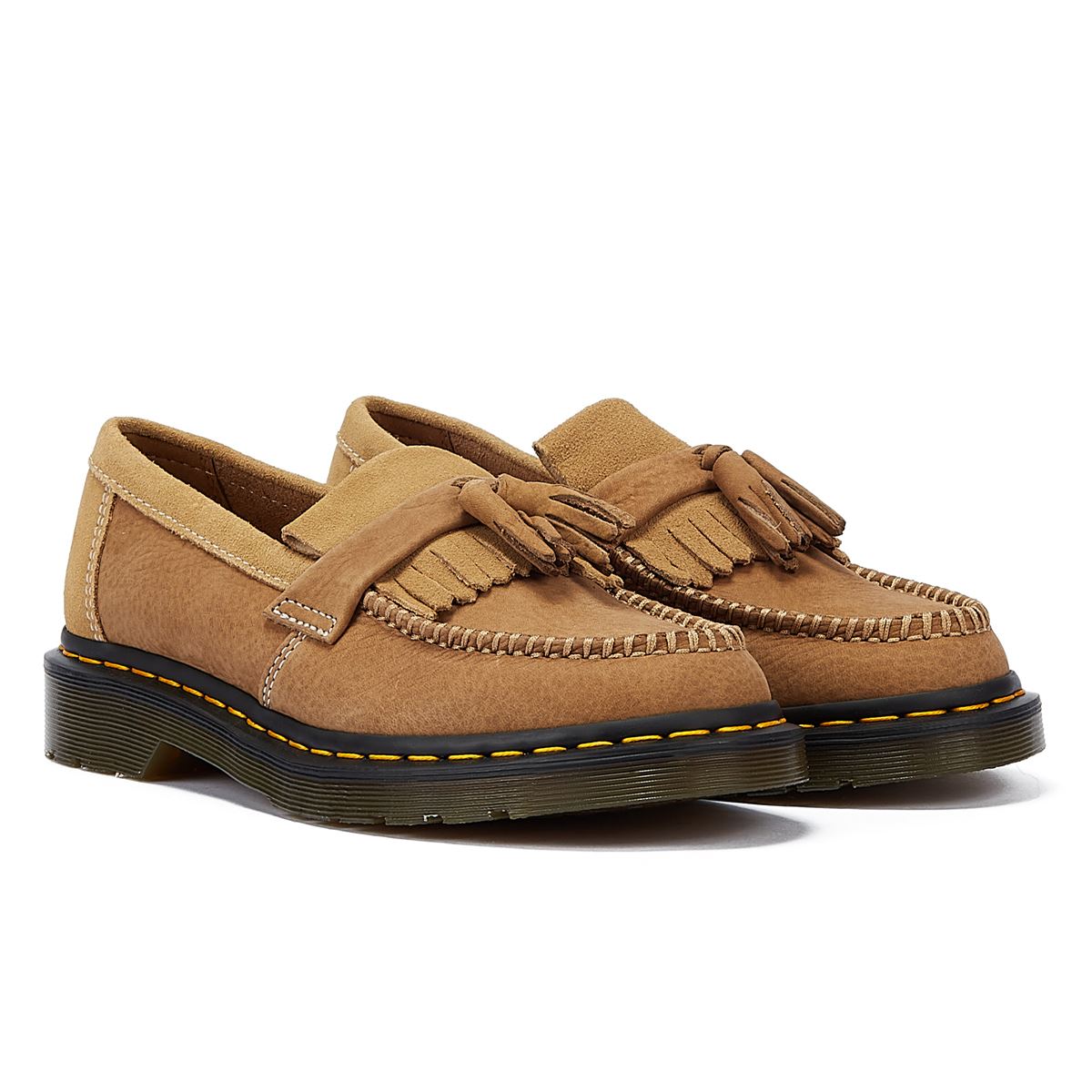 Dr. Martens Adrian Nubuck Savannah Tan Tassel Loafers