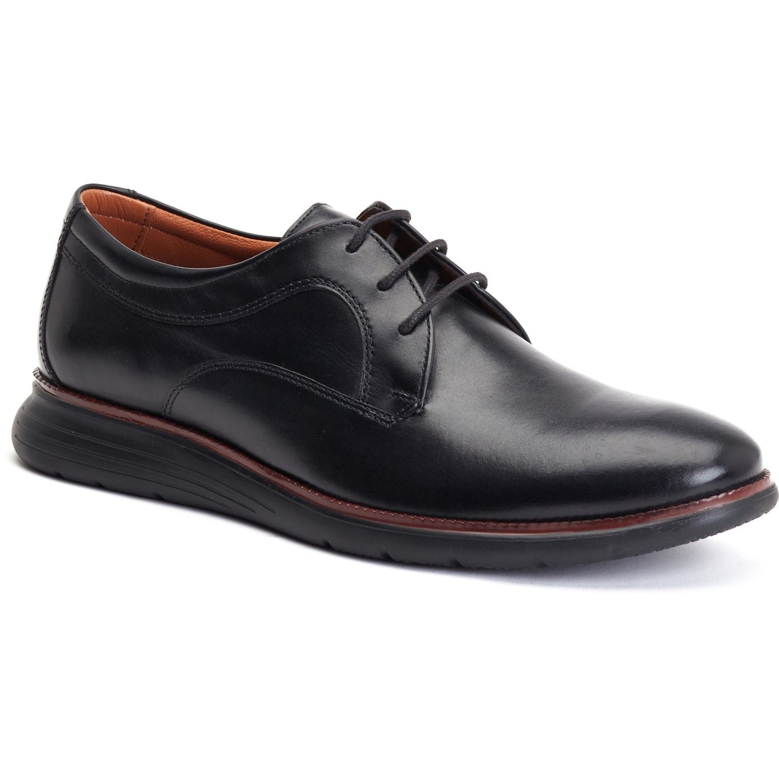 Product Image for Base London Wing Leather Men's Black Oxford Shoes