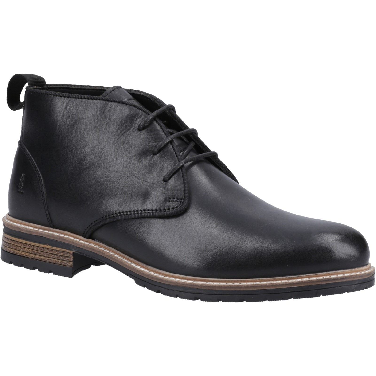 Product Image for Hush Puppies Ricky Leather Men's Black Ankle Boots
