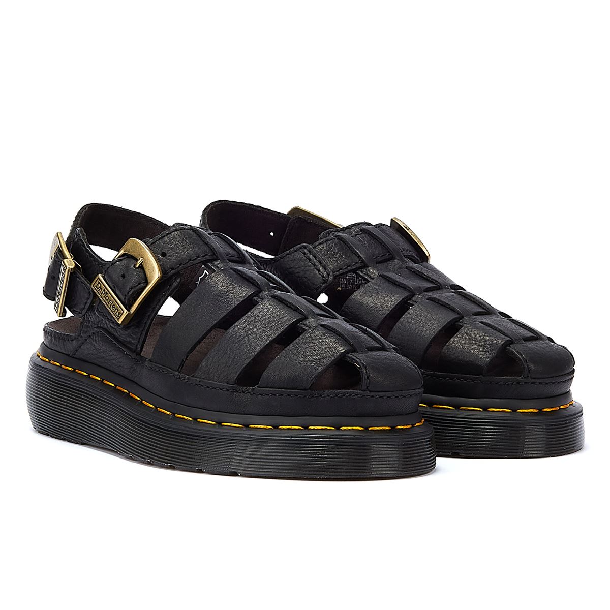 Dr. Martens Fisherman Grizzly Women’s Black Sandals