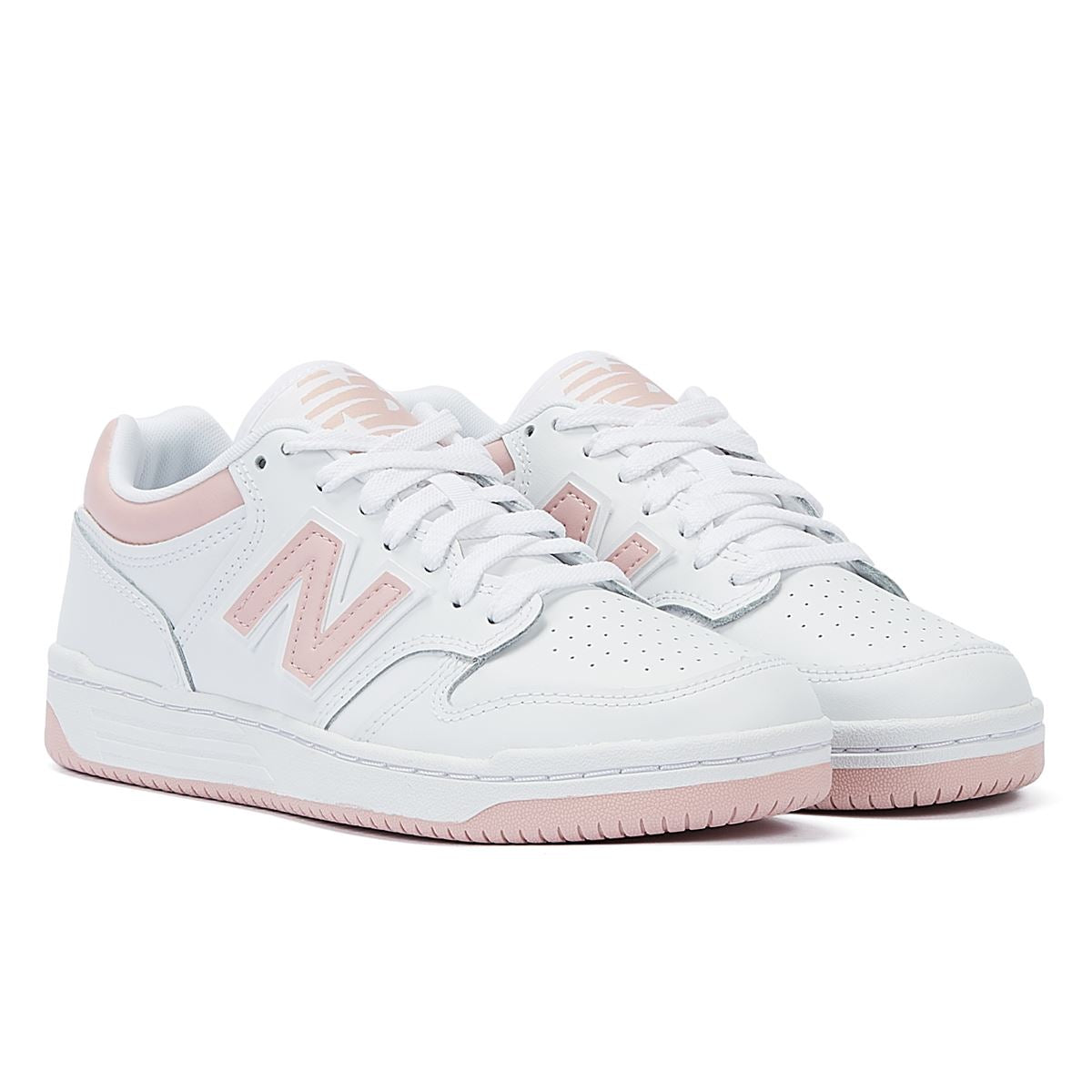 New Balance 480 White/Pink Trainers